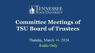 Audit Committee Meeting 3/14/24