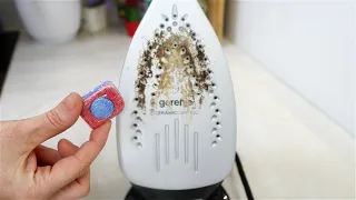 Clean the iron in 30 seconds 😲 in an easy way