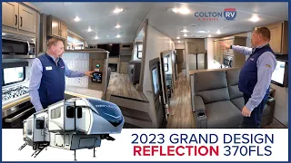 NEW Front Living Fifth Wheel! 2023 Grand Design Reflection 370FLS Walkthrough Tour