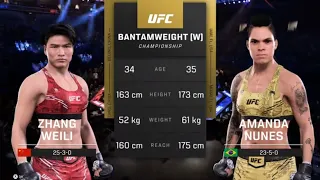 Warriors Clash: Zhang Weili VS Amanda Nunes - UFC 5 Showdown