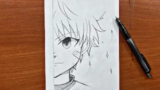 How to draw anime boy step-by-step | Easy anime drawings | drawing for beginners