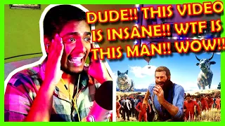 CRAZIEST VIDEO IVE EVER SEEN!!! - RED DEAD REDEMPTION 2 THE MODDED WACKY WEST REACTION!!! WTF!! [UH]