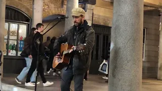 Pink Floyd, Wish You Were Here (Cover by Rob Falsini) - Busking in the streets of London, UK