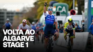 Fabio Jakobsen sprints to stage one victory at stage 1 | Volta Ao Algarve 2022 | Eurosport