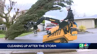 Northern California cleans up after severe wind damage