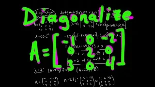 Diagonalizing 3x3 Matrix - Full Process [Passing Linear Algebra]