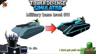 What if Military base had a level 6 upgrade? (Tower Defense Simulator) Tds meme