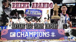 RHENZ ABANDO / CHAMPION / FILIPINO IMPORT #RhenzAbando