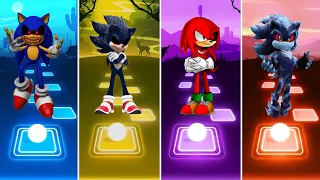 Sonic Exe 🆚 Dark Sonic  🆚 Knuckles Exe 🆚 Sonic The Werehog || Tiles Hop EDM RUSH || Gameplay 🎯