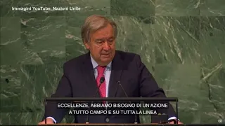 Guterres: "La crisi e la guerra in Ucraina minacciano il futuro dell'umanita'"