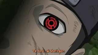 Obito le da su Sharingan a Kakashi - Naruto Shippuden Sub Español