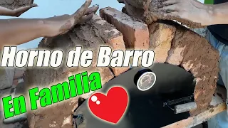 El MEJOR HORNO de LEÑA PASO A PASO/Horno de Barro/facil y rapido 👍😁👌