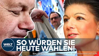 DEUTSCHLAND: "Umfrage-Klatsche für Afd!" So würden Sie heute wählen! Ergebnisse der Sonntagsfrage