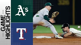 A's vs. Rangers Game Highlights (9/8/23) | MLB Highlights