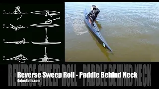 Reverse sweep roll paddle behind neck