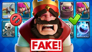 I created fake Clash Royale decks to trick my opponents