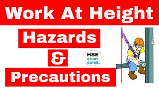 Work At Height Safety in hindi | Work At Height hazards & precautions in hindi | HSE STUDY GUIDE