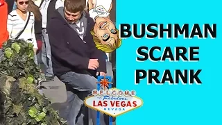 THE BUSHMAN SCARE PRANK #211 |Funny Prank in Las Vegas | Ryan Lewis Pranks