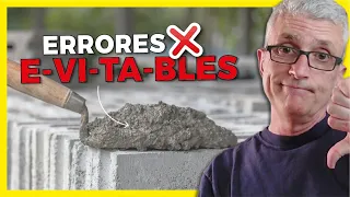 👷 ¡BASTA de ERRORES!  Morteros y Mezclas de CEMENTO Correctos