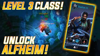 HOW TO UNLOCK ALFHEIM with LV3 CLASS in Frostborn!
