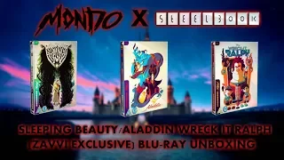 ALADDIN / WRECK IT RALPH / SLEEPING BEAUTY - (MONDO X STEELBOOK) - ZAVVI EXCLUSIVE BLURAY UNBOXING!