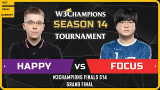 WC3 - W3Champions S14 Finals - Grandfinal: [UD] Happy vs FoCuS [ORC]