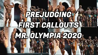 PREJUDGING FIRST CALLOUTS - MEN'S OPEN BODYBUILDING - MR. OLYMPIA 2020