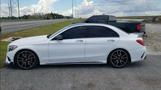 450 WHP Mercedes C43 AMG Walkaround With Details And High Speed Runs(150+mph at the end)