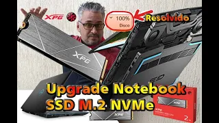 🔥 Como instalar SSD M.2 NVMe no NOTEBOOK DELL G3 - SSD XPG GAMMMIX S50 👉 Chega de 100% de DISCO !!!