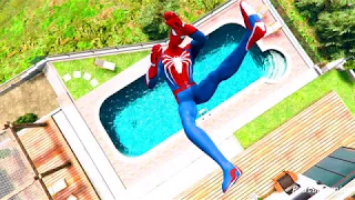 GTA 5 SPIDERMAN/Ragdolls Falls compilation #3 (GTA 5 Fails Funny Moments/Ragdolls)