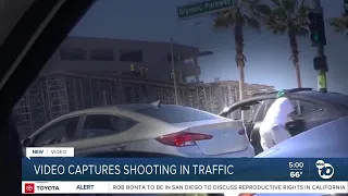 Video captures shooting in traffic