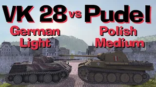 WOT Blitz Face Off || VK 28.01 vs Pudel