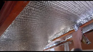 How to install Reflectix radiant barrier insulation between the rafters with an air gap!