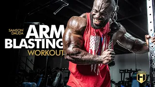 Samson Dauda's Arm Blasting Workout | 2022 Arnold Classic Prep 2 Weeks Out | HOSSTILE