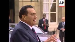 Mubarak and Chirac discuss Iraq