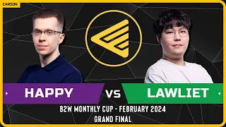 WC3 - [UD] Happy vs LawLiet [HU] - GRAND FINAL - B2W Weekly Cup February 2024