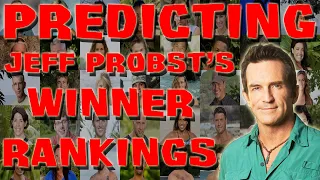 Survivor - Predicting Jeff Probst's Winner Rankings