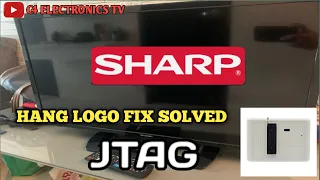 SHARP  LC-32LE375X  HANG LOGO FIX SOLVED VIA JTAG RT809H #how #howtorepair #smart #logo