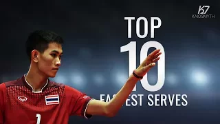 Sepak Takraw ● Sittipong Khamchan ● Top 10 Fastest Serves | HD