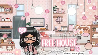 Coquette FREE PINK HOUSE Design🌸Toca Boca House Ideas✨[House Design] TocaLifeWorld |