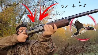 The World's MOST EXPENSIVE Duck Gun! Wood DUCK Hunting in a TIMBER HOLE!
