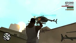 Gta San Andreas CJ,Big Smoke Los Santos Shootout + 6 Star Escape