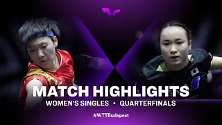 Wang Manyu vs Mima Ito | WS | WTT Champions European Summer Series 2022 (QF)