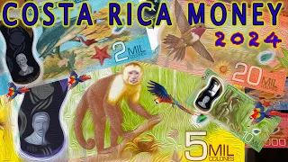 💲💲Money in Costa Rica 2024, 💴 💵 💷 The Colon, what is each bill worth vs USD EUR & CAD?💰 💶  🏧 💲💰