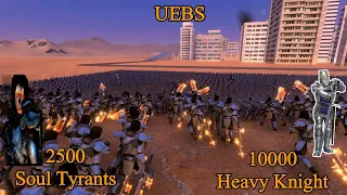 10000 Heavy Knight vs 2500 Soul Tyrant | Ultimate Epic Battle Simulator |