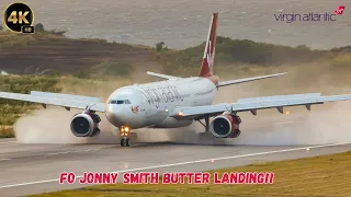 (4K) Virgin Atlantic A330-300 Butter Landing!! in Grenada ft. FO Jonny Smith