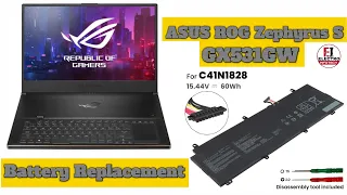 How To Replace Battery ASUS ROG Zephyrus S GX531GW / Disassembly