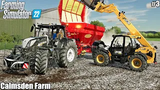 Spreading LIME, Sowing WHEAT and Feeding animals│Calsmden Farm│FS 22│Timelapse 3