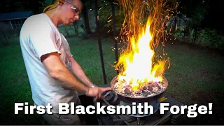 Build your own forge using a charcoal grill! | Start blacksmithing