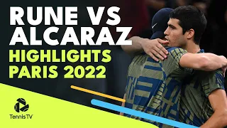 Carlos Alcaraz vs Holger Rune | Paris 2022 Quarter-Final Highlights